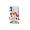 Capa de Celular Divertida e Fofa de Menina Soda com Lábios Franzidos Adequada para Apple 17 Pro Max iPhone 16P Desenho Animado 15P Coreia