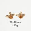Direto da fábrica diy jóias borboleta abelha pérola diamante liga acessórios chaveiro colar pulseira