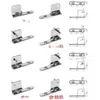 Bisagra para Puerta de Gabinete de Cocina Refrigerador Hombres Mei Hielo Cubo Congelador Cuatro Puertas Accesorios Bisagra Puerta Congelador Almacenamiento Frío-Frío Bisagra