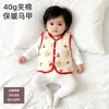 Colete de Primavera para Bebês, Colete Infantil Acolchoado de Algodão Espesso 60g, Quente para Primavera, Outono e Inverno, Colete para Recém-Nascidos