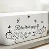 Br3702D Patrón Simple Frase en Inglés Adhesivo de Pared Autoadhesivo Baño Tina Cocina Impermeable y a Prueba de Humedad Pegatina Decorativa