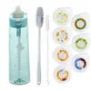 Comercio Exterior 650ml Vaso de Agua Deportivo para Exterior con Vaso de Plástico Perfumado Tritán Vaso Frutal Multiflavores Venta Directa de Fábrica