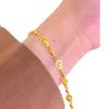 Pulsera de Gota de Agua Fresa Color Arena Latón Chapado en Oro Pulsera de Fresa Calada Estilo Bosque Niña Tienda de Oro Mismo Suministro