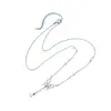 Moda Súper Hada Collar de Perlas Versátil para Mujer Cadena para Clavícula de Mariposa Elegante de Gama Alta Lujo Ligero Cadena para el Cuello Estilo Frío