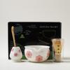 Conjunto de chá matcha japonês transfronteiriço, conjunto com 7 peças, caixa colorida, fabricantes de explosões de cerâmica da Amazon de alta qualidade