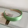 Diadema Azul Satín de Ala Ancha Estilo Coreano para Mujer, Diadema Alta para Lavarse la Cara, Accesorio para el Cabello de Moda