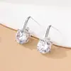 Design Simples Europeu e Americano Transfronteiriço Novos Brincos conjunto Pérola Diamante Cruz Floco de Neve Brincos Cobre Zircônia