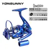 Carretilha de pesca spinning de metal com 13+1 rolamentos, carretilha de pesca com alta força de freio, carretilha de pesca universal para iscas