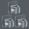 Gancho para Mopa Soporte para Mopa Sin Taladro Pinza para Mopa Estante de Ducha para Baño Cocina Organizador de Almacenamiento Fuerte Montado en Pared