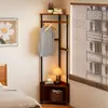 Perchero de esquina, perchero para dormitorio, estante de almacenamiento de pie, perchero de esquina junto a la cama, uso doméstico