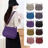 Bolso bandolera multicapa de nailon, gran capacidad, ligero, adecuado para ir al trabajo, simple y versátil, bolso pequeño de nailon