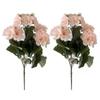 Venta transfronteriza de flores de begonia con simulación de viento de Amazon Temu, flores falsas para bodas, hogar, sala de estar, geranio, flores de seda.