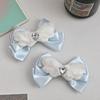 Alas de Ángel Azul Bebé Accesorios para el Cabello con Lazo Pasador Pinza Lateral Niña Linda Pinza para Doble Cola de Caballo Accesorios para el Cabello Azul Sal Marina