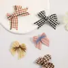 Accesorios para el Cabello Dulces de Lazo Estilo Bosque Nuevo Hechos a Mano DIY Lana a Cuadros Multimaterial Accesorios para el Cabello Accesorios Venta al por Mayor