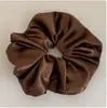 Anel de Cabelo de Cetim Liso Colorido Elegante para Cabelo Tipo Intestino Grande Feminino Elástico Alto Corda de Cabelo para Rabo de Cavalo Acessórios de Cabelo Novo Estilo 2025 Sem Danificar o Cabelo