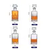 Al por mayor en stock estilo europeo botella de whisky juego de vino pulido a mano botella de vino XO copa de cristal olla de vino botella de vino