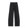 Colección Otoño 2026: Pantalones Casuales de Hombre de Peso Pesado 320g Algodón Patchwork Desestructurado Talla Grande Sencillos Versátiles de Pierna Ancha Curva