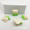 Accesorios de resina de oso de dibujos animados flor conejo arcoíris brillantes material para funda de teléfono de pegamento de crema DIY pasador accesorios para el cabello
