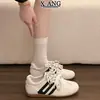 Zapatos Estilo Alemán de Cuero Genuino con Doble Cordón para Mujer, Zapatos Blancos 2026 Otoño, Nuevos, Versátiles, Ligeros, Zapatos Forrest Gump, Zapatos Deportivos Casuales