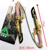 Armas de Juguete Periféricas del Juego Delta Force Cuchillo de Juguete Cuchillo Garra Cuchillo Búho Rojo Modelo de Arma de Combate Cercano Adornos Metálicos