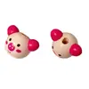 Fabricante Original Cabeza de Animal de Dibujos Animados de Madera Lindo Hecho a Mano DIY Accesorios de Cuentas Adornos Decorativos Creativos de Cuentas de Madera