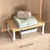 Armario ahorrador de espacio para ropa y bolsos, organizador, zapatero de armario, estantes divisores internos de múltiples capas, estante multicapa