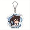 Hell Music Keychain Animação em torno de sapinhos Maru Ehai Ya Esquerda Pendurado Batalhão Guarda Gangue Zuo Chefu Zhi Pingente Acrílico