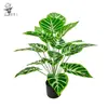 Plantas Verdes Artificiales Simuladas Patrón Piel de Tigre Accesorios para Arreglos Florales de Plantas Hojas de Árbol Falsas Decoración de Paisajismo Árbol Falso Fábrica de Flores Artificiales de Plástico