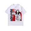 Camiseta de manga curta e manga comprida estilo hip-hop americano transfronteiriço, lavada, antiga, pesada, gola redonda, solta, casual, para amantes