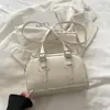 Bolso de Mano Nuevo de Moda Bolso de Hombro Bolso Almohada Retro Versátil Bolso de Hombro Único Gran Capacidad Superficie Suave Bolso para Viajes Diarios Bowling
