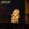 Novo produto transfronteiriço: Acessórios de Resina Dourada do Ganesha do Sudeste Asiático, Decoração DIY da Deusa Indiana Pequenas Figuras