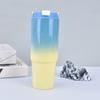 Taza para Coche de Acero Inoxidable de 30 oz Transfronteriza, Gran Capacidad, Color Degradado, Taza Aislada, Coche, Exterior, Vaso Aislado al Vacío en Stock