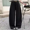 Pantalones de Pierna Ancha Irregulares de Mezcla de Lana de Moda para Mujer 2026 Otoño/Invierno Nuevos Pantalones Largos Adelgazantes de Cintura Alta con Caída Versátiles Pantalones Casuales