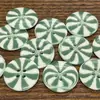 Botões de Resina Coloridos tipo Doce com Quatro Furos de 20mm para Crianças Doces Pirulitos Coloridos Artesanais DIY Botões Redondos Decorativos