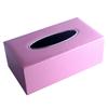 Comercio exterior artículo original de fábrica al por mayor caja de papel de cuero de color sólido nórdico simple caja de pañuelos de PVC caja de papel mejorada