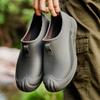 Sapatos de chuva masculinos de cano baixo e rasos transfronteiriços, sapatos aquáticos masculinos de um passo, sapatos de borracha, sapatos de vadeio masculinos Coringa para dias chuvosos, atacado