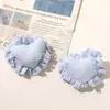 Tecido Plissado de Cor Creme, Fresco e Suave com Enchimento de Algodão, Roupas DIY em Formato de Coração, Acessórios para Headwear, Corsages, Sapatos e Chapéus