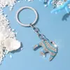 Serie Oceánica Dibujos Animados Tiburón Llavero Colgante Accesorios Incrustaciones de Diamantes Goteo de Aceite Amazon Aliexpress Modelo Más Vendido