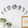 Pegatinas de pared decorativas DIY con diseño de luna nueva y flores para habitación infantil, dormitorio, TV, fondo, pegatinas de pared extraíbles, venta al por mayor