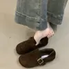 Primer Encuentro Temporada 2026 Otoño/Invierno Nueva Colección: Zapatos de Algodón Cálidos Estilo Birkenstock con Suela Blanda, Slip-On, Forro de Felpa, Diseño Artístico Retro para Mujer