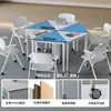 Escritorio de Aula para Aprendizaje Estudiantil Combinación Mesa para Actividades Grupales Estudiantiles Escritorio Combinado Trapezoidal Aula de Capacitación Inteligente