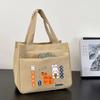 Bolso de Mano de Aspecto Elegante para Salir de Mamá, Bolso Tote Simple, Compacto, Tridimensional para Ropa de Trabajo, Lonchera de Trabajo Engrosada