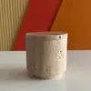 Amostras de Acessórios de Banheiro em Travertino Amarelo, Bandeja de Amostras, Sabonete Líquido para Mãos, Porta-Sabonete para Lavatório, Porta-Objetos, Frasco de Loção com Óleo Essencial