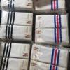 Calcetines de Verano Delgados de Tres Rayas para Estudiantes para Baile Niñas Blancos Hasta la Rodilla Niños Fútbol Calcetines de Media Calcetines al Por Mayor