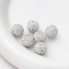 Nuevo Bolígrafo Usable Margarita de Perlas Diamante Completo de 16 mm Cuentas de Agujero Recto de Bola de Diamante de Cerámica Suave Accesorios para Llavero Collar DIY