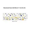 Pegatinas de Pared Autoadhesivas de Flores Moradas Pastorales Frescas con Mariposas Decoración de Pared de Fondo para Sala de Estar Sofá Pegatinas BR0608F