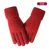 Nuevos Guantes Táctiles para Mujer, Tejido Grueso, Cálidos y Resistentes al Frío, Hilo de Felpa Sencillo, Pueden Proteger Pantallas Táctiles