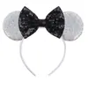 Acessórios de cabelo do Mickey transfronteiriços bordado lantejoulas laço faixa de cabeça de festa faixa de cabeça de parque de diversões férias acessórios de cabelo infantis pronta entrega