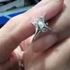 Pendientes de estrella tridimensionales de perla de diseño original simple de plata 925 pendientes pequeños tridimensionales simples exquisitos 2022 plata