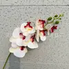 7 Orquídeas Phalaenopsis Artificiales para Arreglos de Boda, Flores Falsas para Decoración del Hogar, Arte Floral para Decoraciones de Boda, Compra en Lote Pequeño